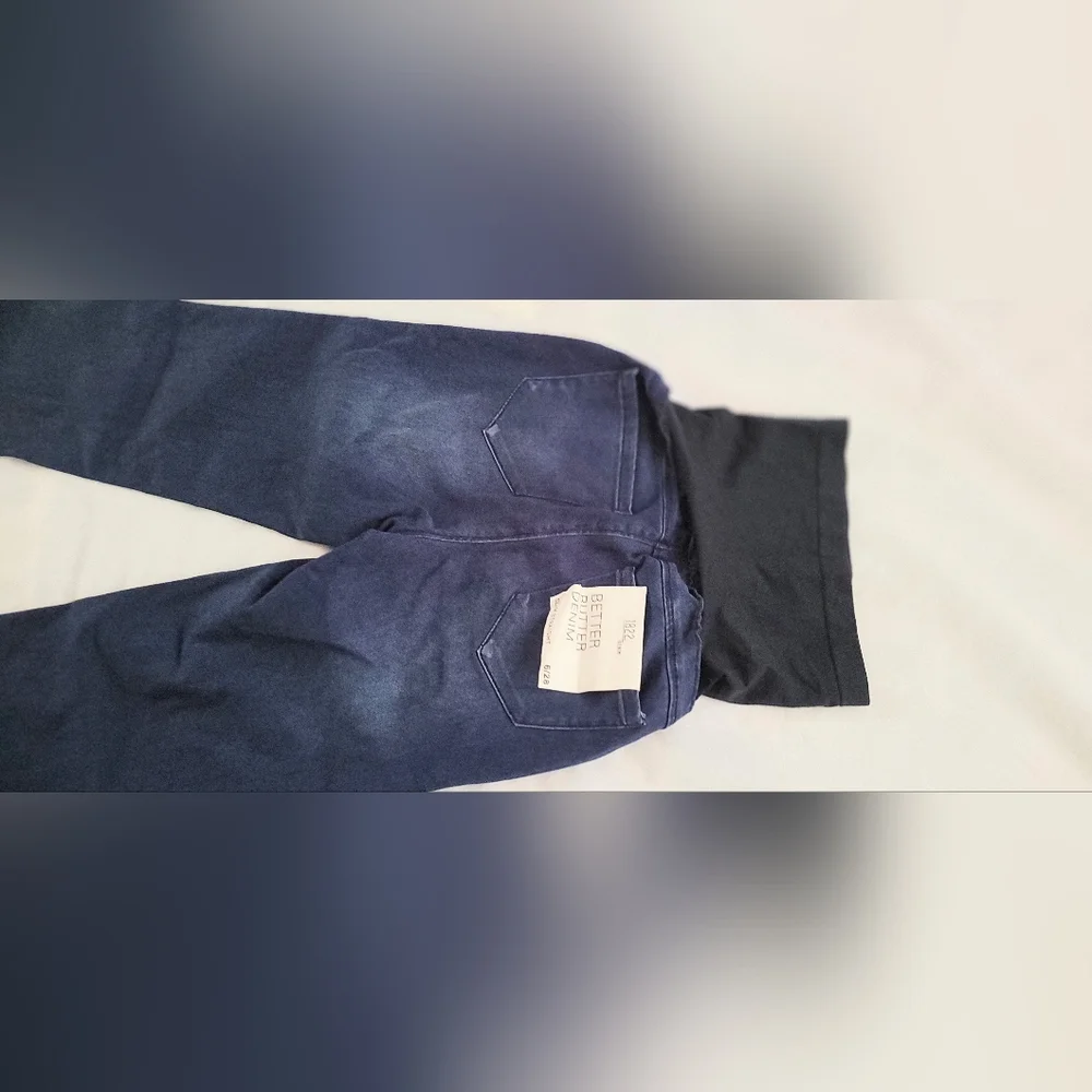 NWT! Denim Chic Summer Lanie Stretch Maternity Women's Slim Strait Jean Size 6 - Picture 9 of 17